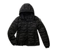 PIUMINO CON CAPPUCCIO AD ONDE CAMELIA DONNA Blauer Nero