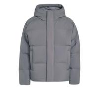 Piumino con cappuccio adidas Helionic Down Gris L