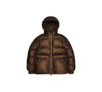 Piumino con cappuccio, ALTA A-LINE PUFFER Marrone XS Tinta unita