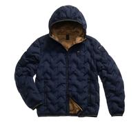 PIUMINO CON CAPPUCCIO ANGOLARE PIERY Blauer Blu
