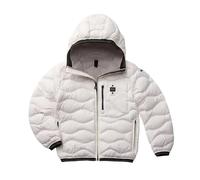 PIUMINO CON CAPPUCCIO BRINTON ONDINA BAMBINO Blauer Bianco