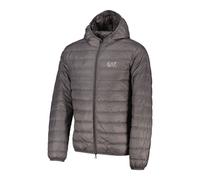 PIUMINO CON CAPPUCCIO CORE ID PACKABLE EA7 EMPORIO ARMANI Grigio