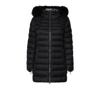 PIUMINO CON CAPPUCCIO E PELLICCIA A TRAPEZIO RECYCLED DONNA COLMAR ORIGINALS Nero