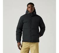 Piumino con cappuccio Nero XL Tinta unita
