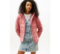 Tommy Jeans Donna Piumino Hooded con Zip, Rosa (Tahiti Berry), S