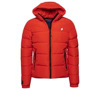 Piumino con cappuccio Superdry Sports Rouge M