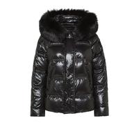 PIUMINO CON CAPPUCCIO TAKAN MID FUR DONNA PEUTEREY Nero
