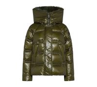 PIUMINO CON CAPPUCCIO TAKAN MID FUR DONNA PEUTEREY Verde