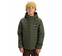 Piumino con cappuccio Verde 12 anni - 150 cm Tinta unita