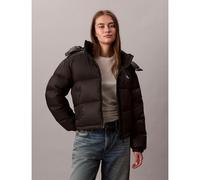 Calvin Klein Donna Piumino Essential Midweight con Cappuccio, Nero (Black), XL