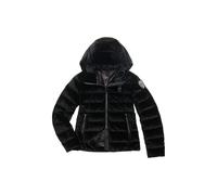 Piumino Corto in velluto Lucido da Donna Blauer Nero