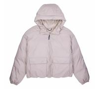 Piumino corto Short Puffer con cappuccio Beige XL Tinta unita