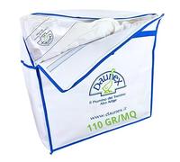 Piumino d’Oca DAUNEX Trentino Piazza Mezza 100% Piuma D'Oca Naturale Traspirante e Soffice Piumone ESTIVO Imbottitura 110 gr/mq Made in Italy Misura 200x200 cm Mod. MONTE BIANCO LIGHT