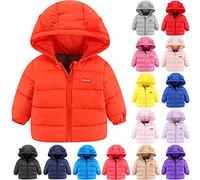 Piumino da Bambino Manica Lunga Liumini con Cappuccio per Unisex Bambine E Bambino Cappotto Giacca Leggera Bambina Bambini Giacche con Cappuccio Inverno Parka Leggero Giubbotti con Cerniera
