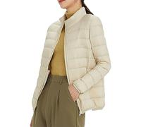 Piumino da Donna 100 Grammi Leggeri Elegante Cappotto Senza Cappuccio Ultraleggero Taglie Forti Giacca Trapuntino Mezza Stagione Imbottiti Piumini Donna Invernale Antivento Caldo Giacconi Slim