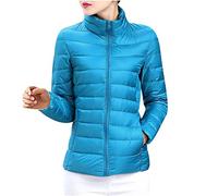 Piumino Da Donna 100 Grammi Ripiegabile Caldo Leggero Piumini Senza Cappuccio Imbottito Antivento Invernali Giubbotto Cerniera Elegante Mezza Stagione Cappotto Casual Manica Lunga Giacca Comodo