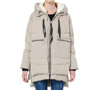 Piumino da donna invernale, caldo, invernale, da donna, con calda imbottitura, impermeabile, con cappuccio, oversize, casual, con chiusura lampo intera, per le mezze stagioni