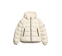 Piumino da donna Superdry Hooded Sports Blanc XS