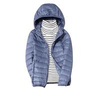 Piumino Donna Leggero 100 Grammi Ecologica Trapuntino Foderata Quilted Jacket Mezza Stagione Cappotto Ripiegabile Giubbino Antivento Giacca con Cappuccio Invernale Caldo Giubbotto 2024 Offerte