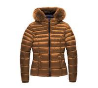 Piumino Donna RefrigiWear Mead Fur Jacket Cappuccio RA0035 H05560 Bronzo