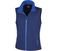 Piumino donna senza maniche Result Softshell Bleu S