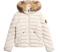 Piumino imbottito da donna Superdry Fuji Faux Fur Gris S