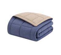 Piumino in microfibra 400 g/m CALGARY Petrolio e mastice 220x240 cm