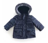 Piumino invernale per bambini Chicco con cappuccio blu navy 80