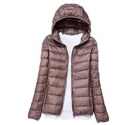 Piumino Leggero Donna Con Cappuccio Piumini Leggeri Giacca Piumino Leggeri Donna Giacconi Invernali Cappotto Piumino Ultraleggero Pesante Giubbotti Imbottiti Giubbini Giacca Imbottito Invernale Cachi