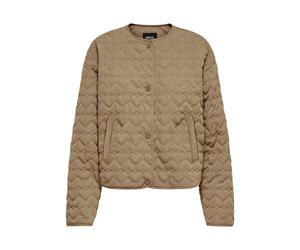 Piumino leggero trapuntato Marrone XS Tinta unita