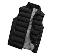Piumino Leggero Uomo Giacca Senza Maniche Uomo Casual Lavoro Piumino Smanicato Trapuntato da Uomo Cotone Lavoro Ripiegabile Gilet Imbottito Casual Antivento Taglie Forti Giacchetto Caldo Antivento