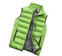Piumino Leggero Uomo Giacca Senza Maniche Uomo Casual Lavoro Piumino Smanicato Trapuntato da Uomo Cotone Lavoro Ripiegabile Gilet Imbottito Casual Antivento Taglie Forti Giacchetto Caldo Antivento