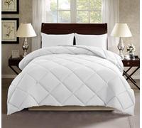 Piumino Letto Bianco Ignifugo Certificato Classe 1IM 100/200/300 Gr Microfibra Anallergica Manopesca Effetto Piuma Prodotto Italiano Hotel Strutture - Piumino 100Gr - Matrimoniale