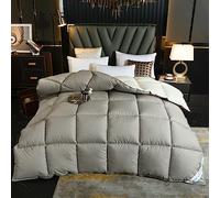Piumino Letto Singolo,Piumone 220 X 240 Cm,Piumino D'Anatra Bianco, Piumino Matrimoniale, Piumino Moda Lato Ab, Piumino Leggero E Caldo,220x240cm 2000g