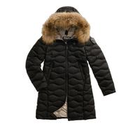 PIUMINO LUNGO CON PELLICCIA LYNEL DONNA Blauer Nero