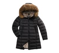 PIUMINO LUNGO CON PELLICCIA LYNEL DONNA Blauer Nero