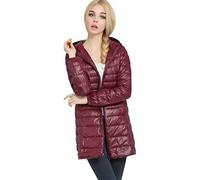 Piumino Lungo Leggero Donna Con Cappuccio Piumini Lunghi Leggeri Giacca Piumino Leggeri Donna Giacconi Invernali Cappotto Piumino Trapuntato Ultraleggero Giubbotti Giubbini Giacca Invernale Rosso