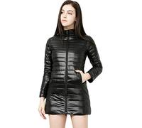 Piumino Lungo Leggero Donna Con Cappuccio Piumini Lunghi Leggeri Giacca Piumino Leggeri Donna Giacconi Invernali Cappotto Piumino Trapuntato Ultraleggero Giubbotti Giubbini Giacca Invernale Nero