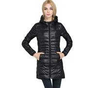 Piumino Lungo Leggero Donna Con Cappuccio Piumini Lunghi Leggeri Giacca Piumino Leggeri Donna Giacconi Invernali Cappotto Piumino Trapuntato Ultraleggero Giubbotti Giubbini Giacca Invernale Nero