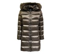 PIUMINO LUNGO RECYCLED CON CAPPUCCIO E PELLICCIA DONNA COLMAR ORIGINALS Marrone