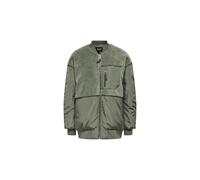 Piumino Only modello Fleece Mix Bomber da donna colore Verde te