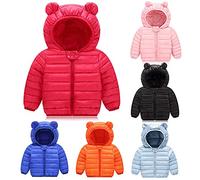 Piumino per Bimba Bimbo Cappotto con Cappuccio per Ragazze Ragazzi Manica Lunga Ultraleggero Giacca da Impermeabile Cappotti Sportiva Capispalla Leggeri Cappottino per Bambino Piumino Bambina Leggeri