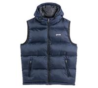 Piumino senza maniche con cappuccio Idaho 2V Blu XXL Tinta unita