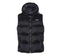 Piumino senza maniche con cappuccio Idaho 2V Nero S Tinta unita