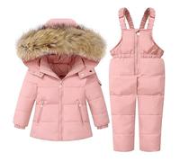 Piumino Set per e Ragazze 1 6 Vecchio Bambino Sci Abbigliamento Bambino Ragazza 12 Mesi, Colore: rosa., 3-4 Jahre