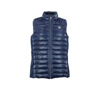 Piumino smanicato bimateriale da donna Peak Mountain Fine Bleu 2XL
