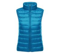 Piumino Smanicato Donna Leggero Gilet Imbottito Donna Giubbotto Smanicato Giacca Smanicata Invernale Piumini Leggeri Senza Maniche Donna Giacconi Invernali Cappotto Trapuntato Ultraleggero Blu M