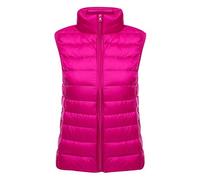 Piumino Smanicato Donna Leggero Gilet Imbottito Donna Giubbotto Smanicato Giacca Smanicata Invernale Piumini Leggeri Senza Maniche Donna Giacconi Invernali Cappotto Trapuntato Ultraleggero Rosa M