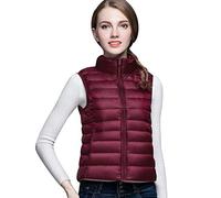 Piumino Smanicato Donna Leggero Gilet Imbottito Donna Giubbotto Smanicato Giacca Smanicata Invernale Piumini Leggeri Senza Maniche Donna Giacconi Invernali Cappotto Trapuntato Ultraleggero Rosso XL