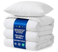 Piumino Tapunte Inverno SET: 155x220 + 80x80 cm - trapunte calde bianco in microfibra